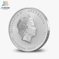40 milímetros personalizaram a moeda de prata do desafio da lembrança do metal do medalhão 999 para o presente relativo à promoção